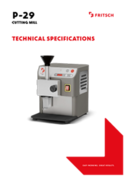 TECHNICAL SPECIFICATIONS P-29